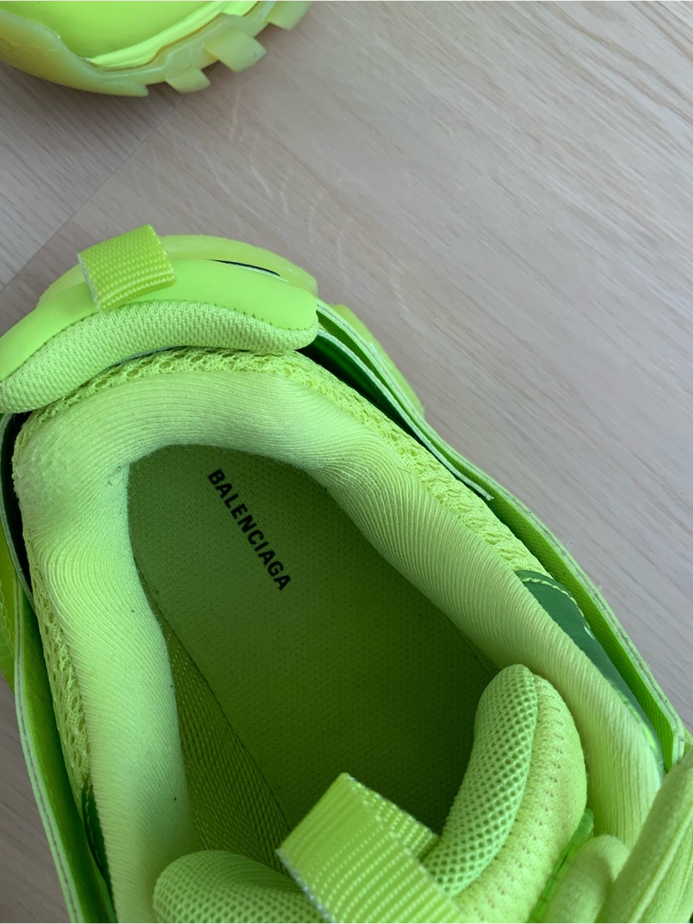 Balenciaga Neon Yellow Triple-Sole Trainer Sneakers - Picture 6 of 10